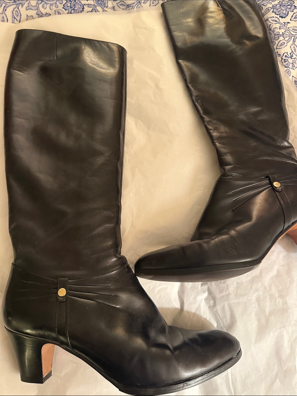 Vintage Ferragamo Women’s Leather Riding Boots 9B